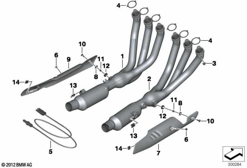 BMW本物の触媒カバー右（18518569333）| 18518569333