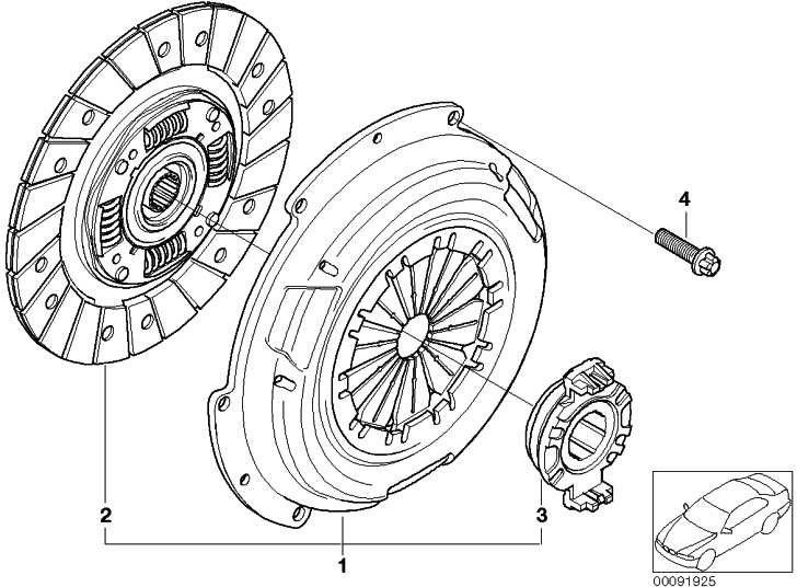 BMW本物のセットAT-MACH。PARTSTWO MASS SWING D = 215mm Mini（21207551383）| 21207551383