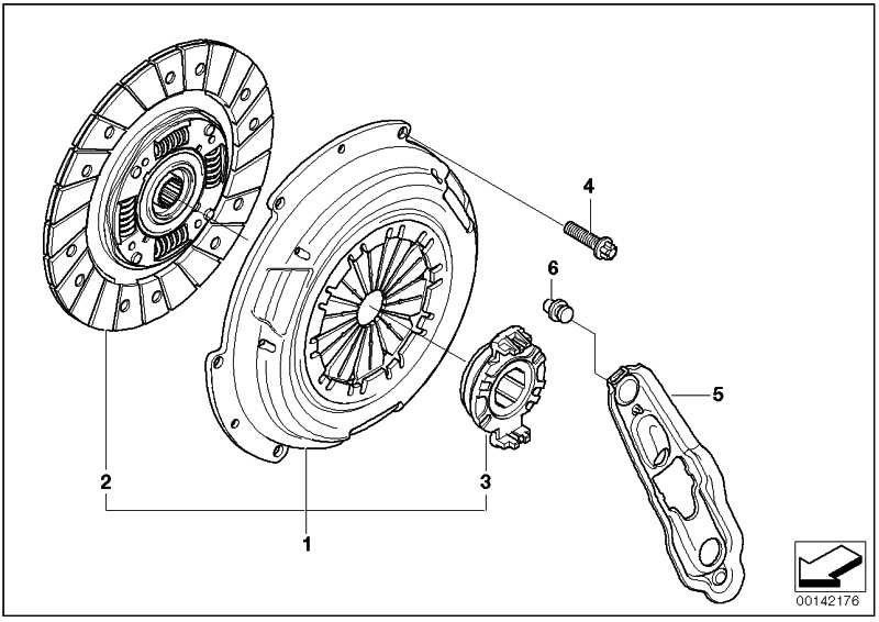 BMWクラッチパーツの本物のセットd = 200mm mini（21207561754）| 21207561754