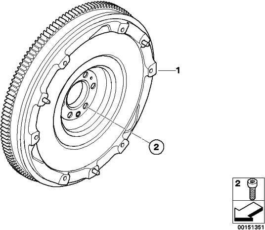 BMW本物の2つの質量スイングd = 228mm mini（21207573382）| 21207573382