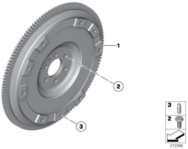BMW純正2つの質量スイング（21207595577）| 21207595577