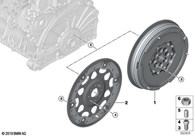 BMW純正2つの質量スイング（21208605486）| 21208605486