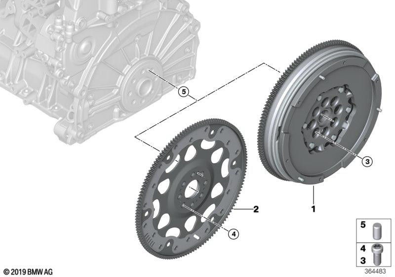 BMW純正2つの質量スイング（21208667360）| 21208667360