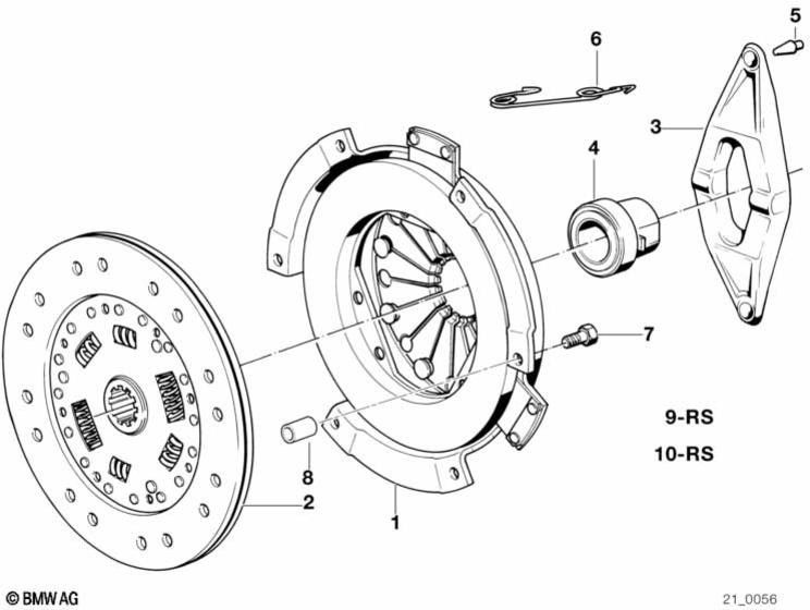 BMW純正交換偶発パネルアスベスト-FreeD = 280mm（21211223410）| 21211223410