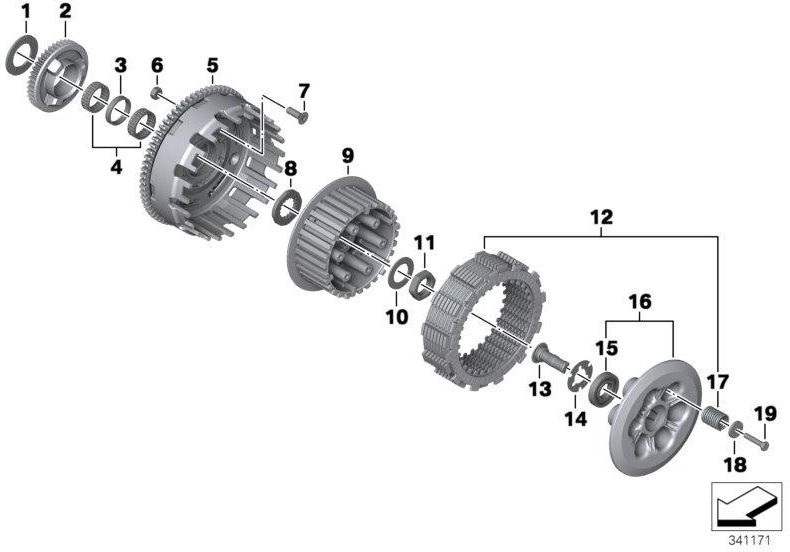 BMW本物のカップリングバスケット（21218537778）| 21218537778
