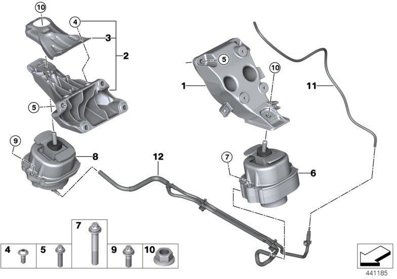 BMW本物のMotorsChutzbock Right（22116856182）| 22116856182