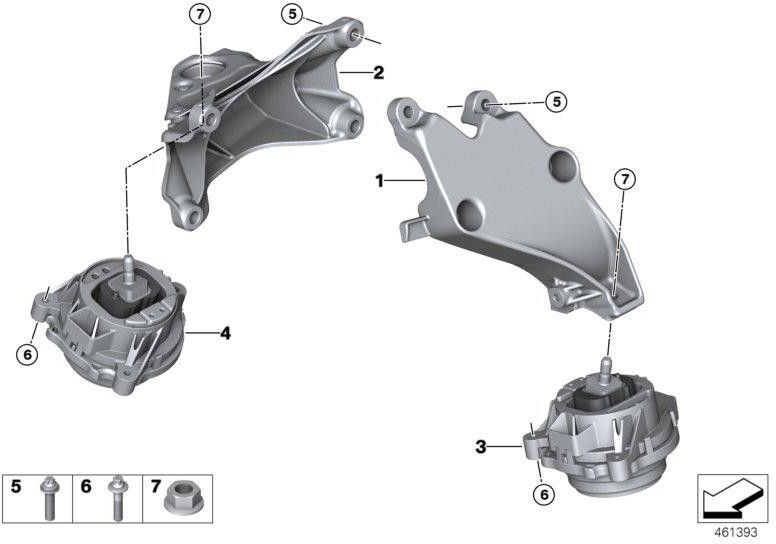 BMW純正MotorsChutzbock Right（22116859012）| 22116859012