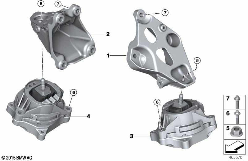 BMW右側の本物のモーターストレージ（22116865470）| 22116865470
