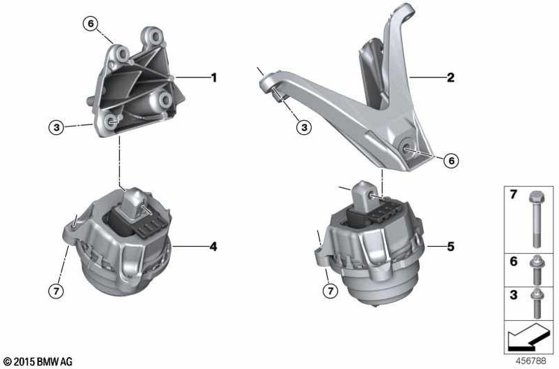 BMW純正MotortrieBock Right（22116871208）| 22116871208
