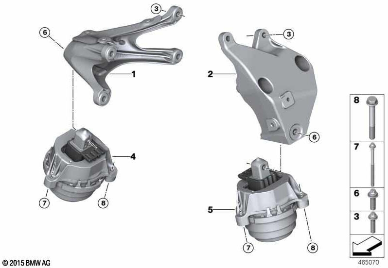 BMW純正MotorsChutzbock Right（22116876214）| 22116876214