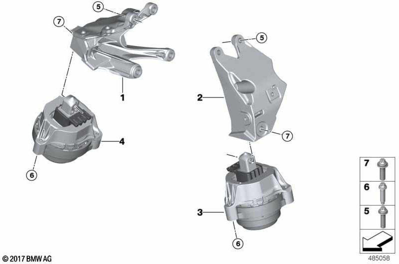 BMW右側の本物のモーターストレージ（22116877660）| 22116877660
