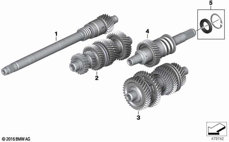 BMW本物のセットWellendichtring（23008371445）| 23008371445