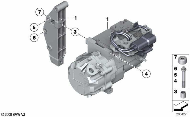 BMW純正フラットヘッドネジM8x125（23008526292）| 23008526292