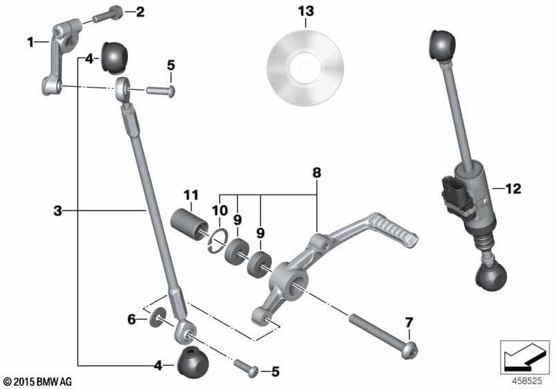 BMW本物のギアゲッタレバー（23418387899）| 23418387899