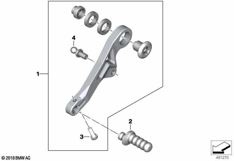 BMW本物のフットスイッチングレバークラシック（23418405791）| 23418405791