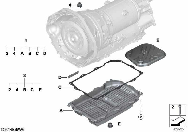 BMW純正修理セットオイルフィルター（24007855263）| 24007855263