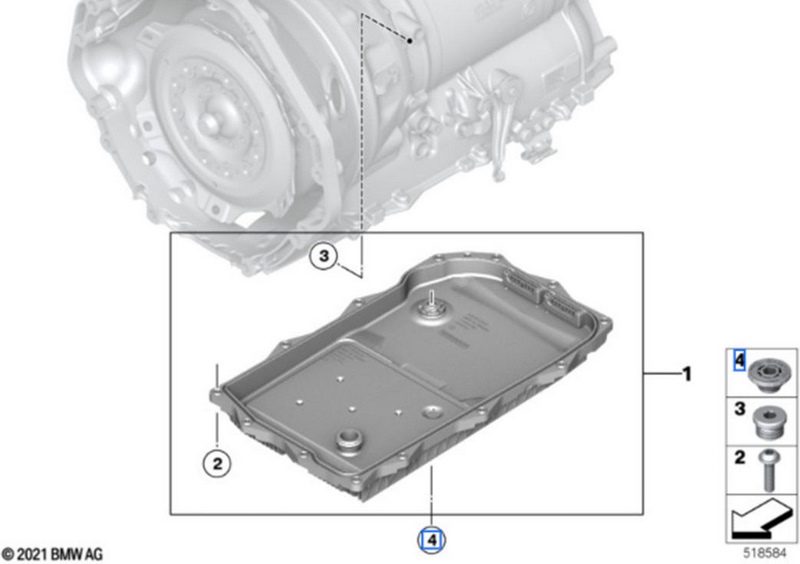 BMW純正オイルドレインネジ（M18x1）（24117588770）| 24117588770