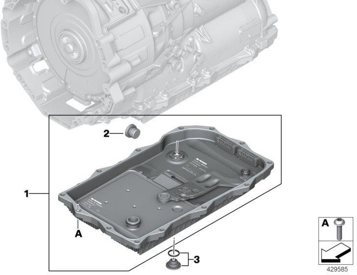 BMW純正セットオイルボードオイルフィルターオートマチックトランスミッションバリューライン（24118632188）| 24118632188