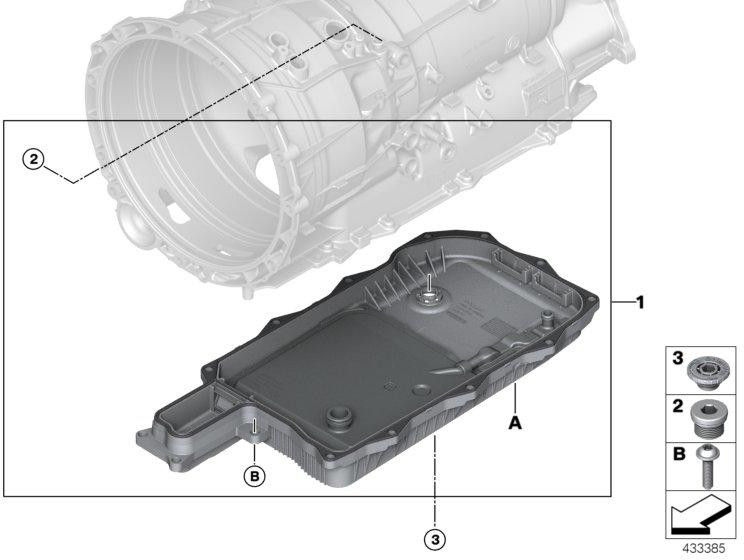 BMW純正セットオイルボードオイルフィルター自動変速値ライン（24118632189）| 24118632189