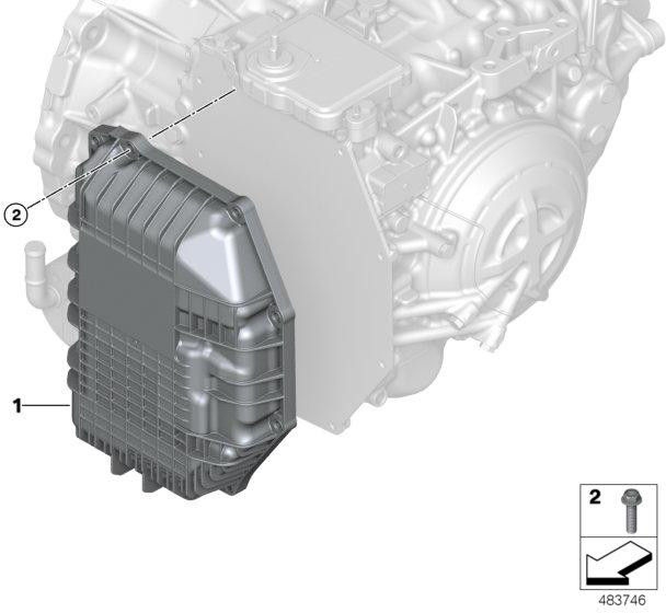 BMW純正オイルパンGA8G45AW（24118699901）| 2411869901