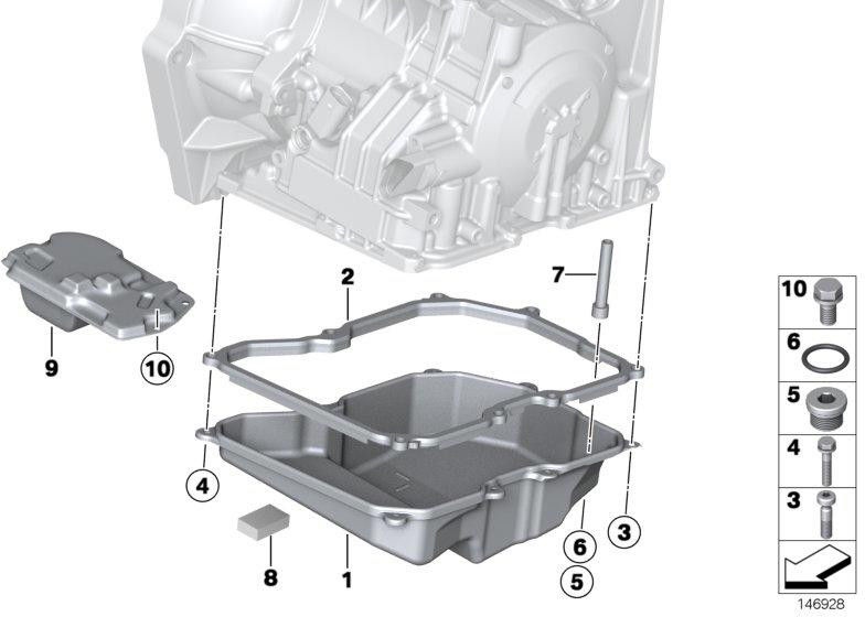 BMW本物のオイルふるい（24347566358）| 24347566358