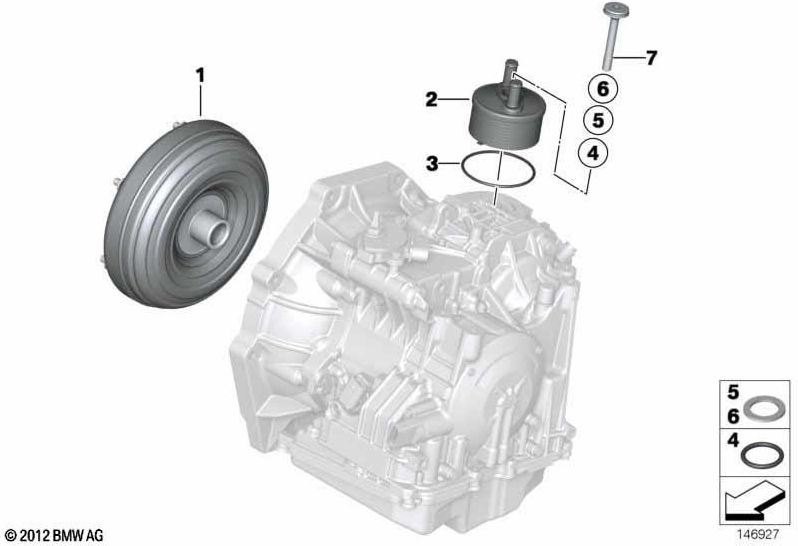 BMW本物のトルクコンバーター（24407551097）| 24407551097