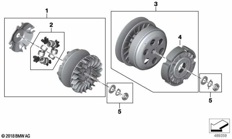 BMW本物のセットロールウェイト（24818405745）| 24818405745