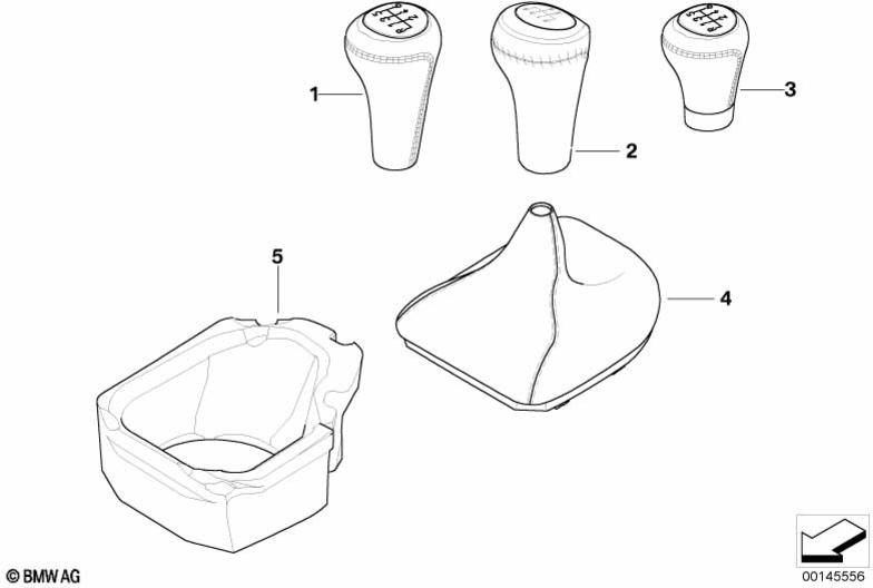 Shift Leverカバー（25117582841）を使用したBMW純正本物| 25117582841