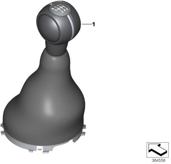 BMW純正スイッチボタンプラスチックとBALG/6速（25117641997）| 25117641997