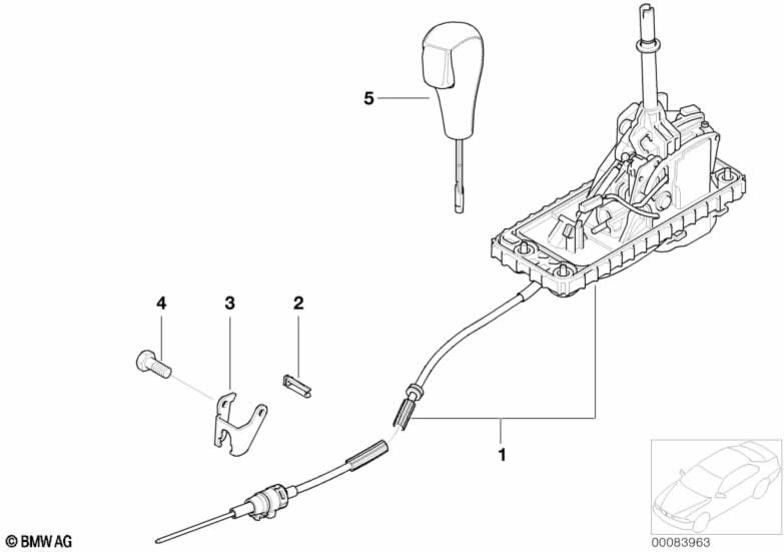 BMW Bowden Cable Red用の本物のクリップ（25167518372）| 25167518372