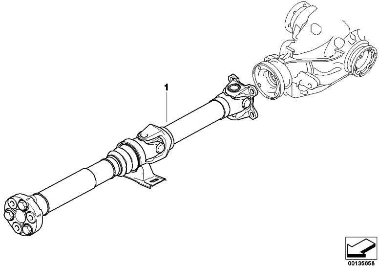 BMW純正ジョイントシャフトオートマチックトランスミッションL = 1477mm 3シリーズ（26107551203）| 26107551203