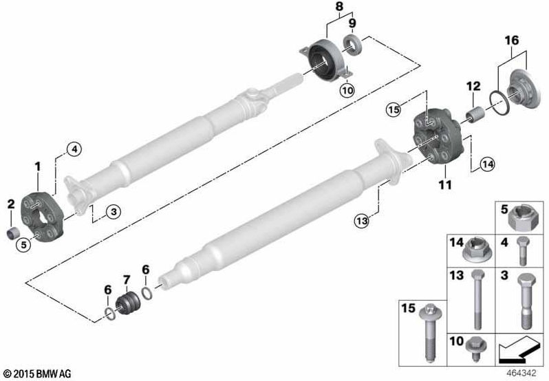 BMW純正ジョイントディスクlk = 96mm（26118681477）| 26118681477
