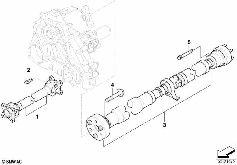 BMW本物のジョイントシャフト（26209488490）| 26209488490