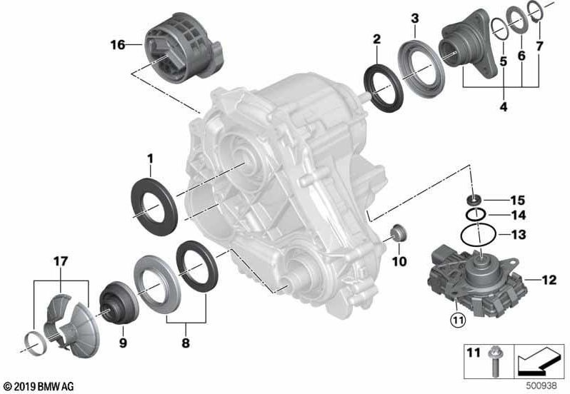 BMW本物のウェルレンディックトリング52x75x8/12（27108642593）| 27108642593