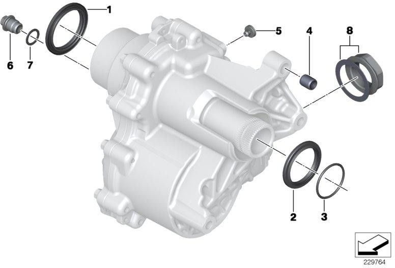 BMW本物のwellendichtring 48x58x8/8.8（27109807673）| 27109807673