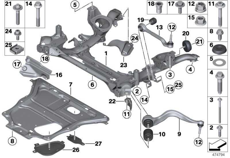 BMW本物のVorderachräger3シリーズ（31106872124）| 31106872124