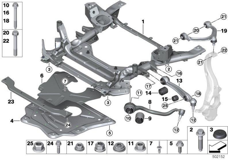 BMW純正コンビネーションネジASA M10X81-10.9ZNS3（31106881432）| 3110681432
