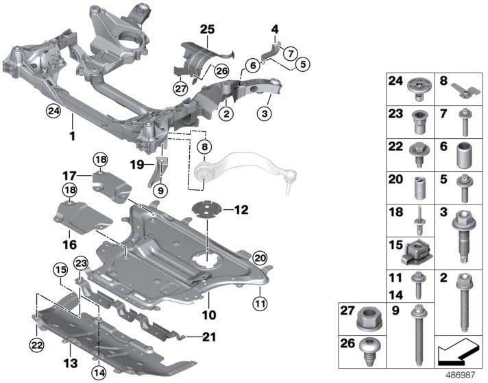 BMW本物のシュブフェルドまたはクロスストラット（31106887546）| 31106887546