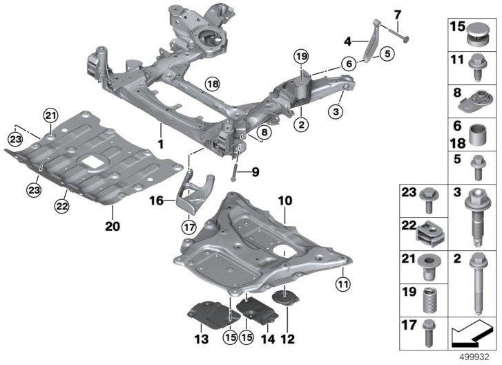 BMW純正デッキルシュブフェルドフロント（31116876985）| 31116876985
