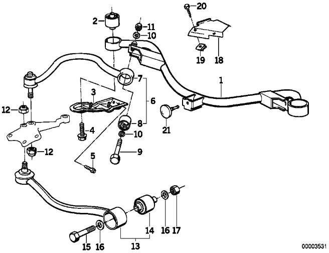 BMW本物のゴム製ベアリング7シリーズ（31121136606）| 31121136606