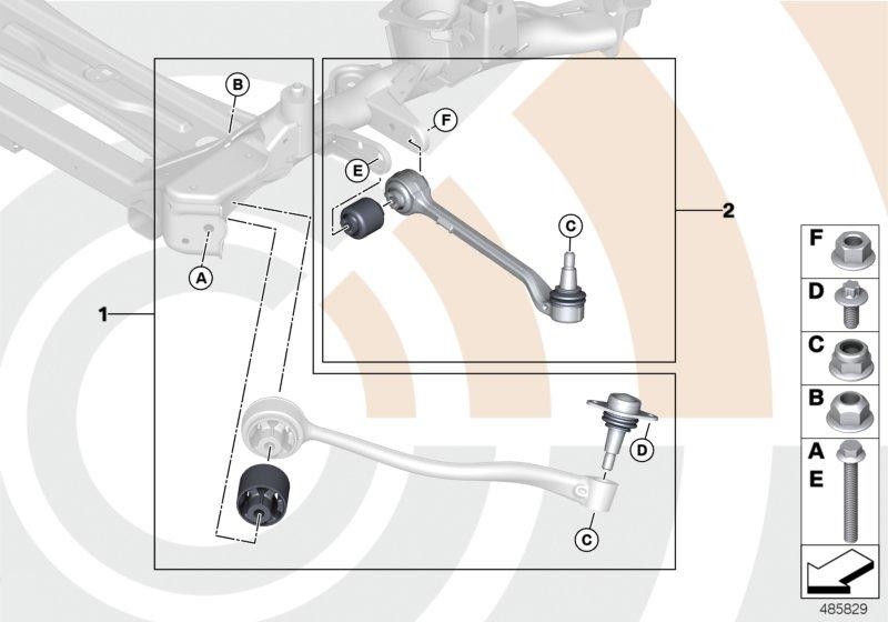 BMW本物の修理セットQuerleker on the Right Value Line（31122457392）| 31122457392