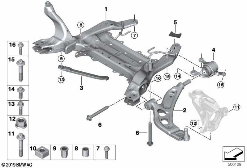 BMW本物のクロスストラットフロント（31126886208）| 31126886208