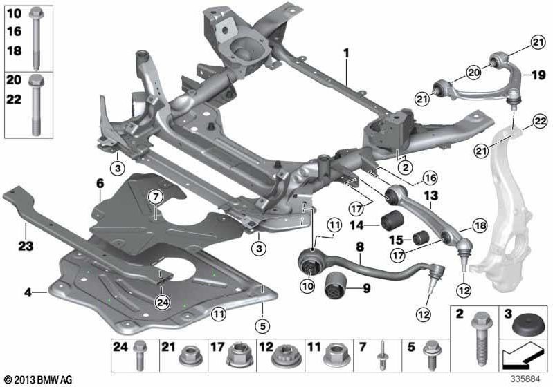 BMW本物のラバーベアリングウィッシュボーン（31127850277）| 31127850277