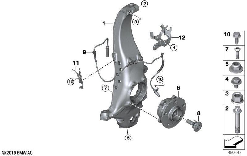 BMW純正バンドスクリューM12x1.25x37（31206874581）| 31206874581