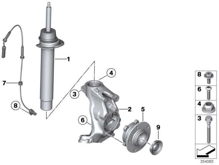 BMWベアリングM12x1.25 1シリーズ4シリーズ（31206876840）を備えた本物のホイールハブ）| 31206876840