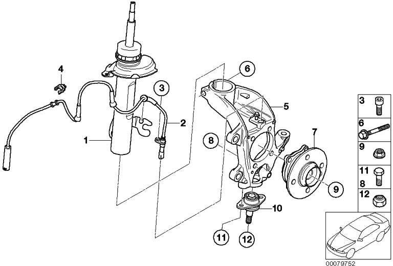 BMW左miniの本物のSchwenklager（31216757497）| 31216757497