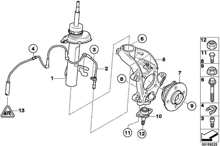 BMW右mini（31216757498）のBMW Schwenklager | 31216757498