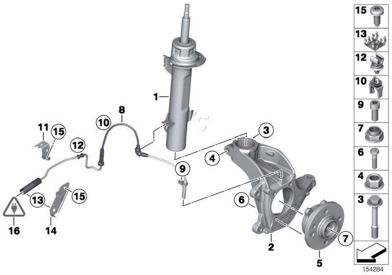 BMW右mini（31216779796）の本物のSchwenklager | 31216779796