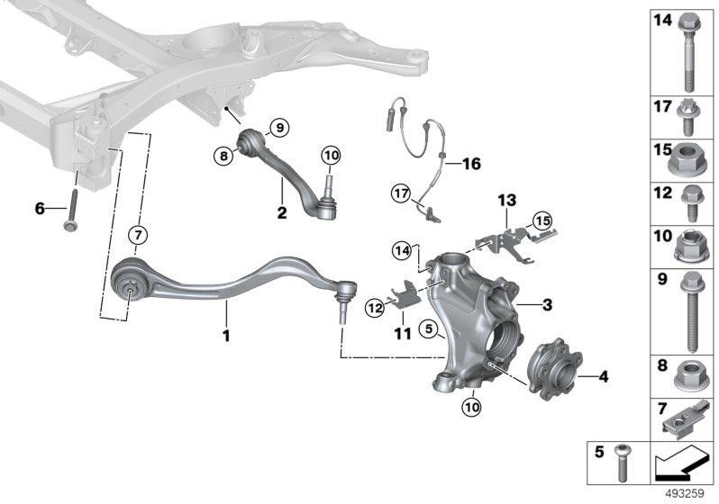 BMW純正シュウェンクラガーフォール補正左マイナス（312168777201）| 31216877201