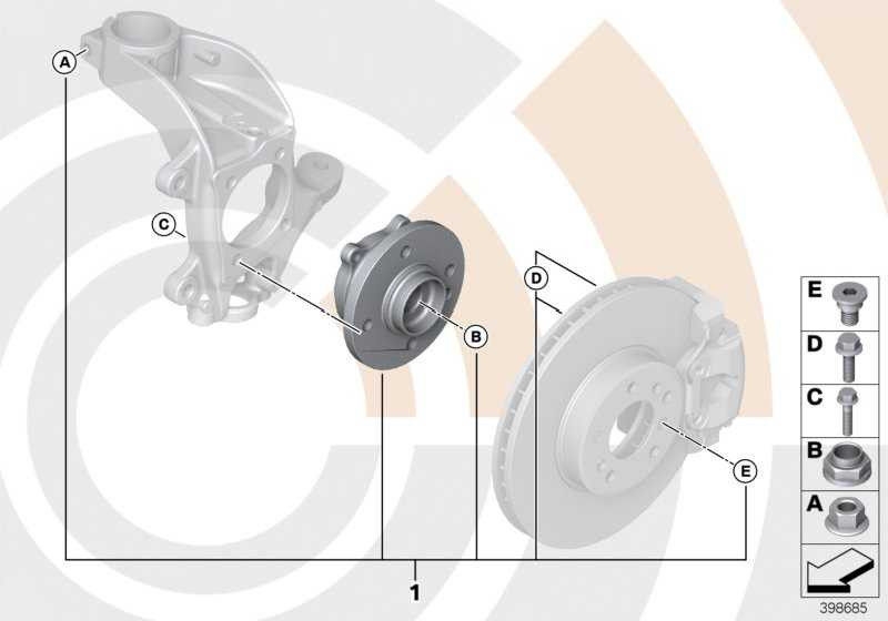 BMW本物の修理セットFront Value Line Mini（31222361234）| 31222361234